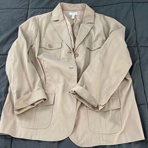 Charter Club Woman Cream Light Jacket